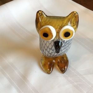 Glass owl great condition